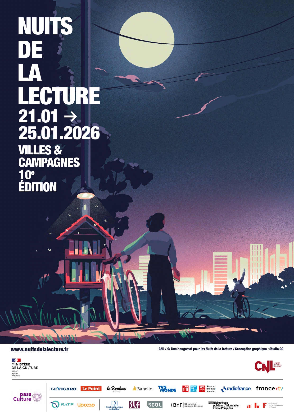 Affiche Nuits de la lecture 2026